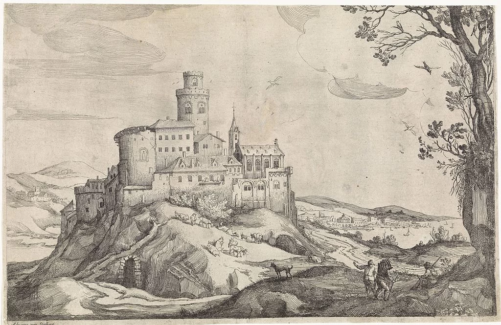 Paesaggio con castello su una montagna - Rijksmuseum Amsterdam